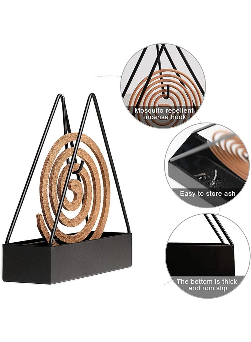 ChicAbode Mosquito Coil Holder, Iron Mosquito Coil Holder, Durable Metal Mosquito Repellent Anti Mosquitoes Tray, Coil Holder for Home (Triangle) - Image 3